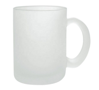 Mug en verre givré persnnalisable