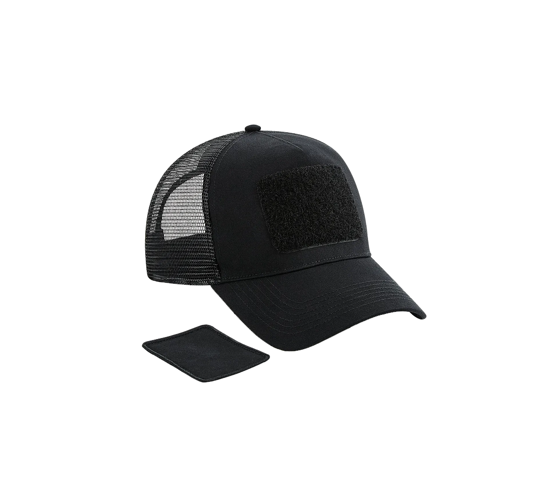 Casquette filet avec patch noir