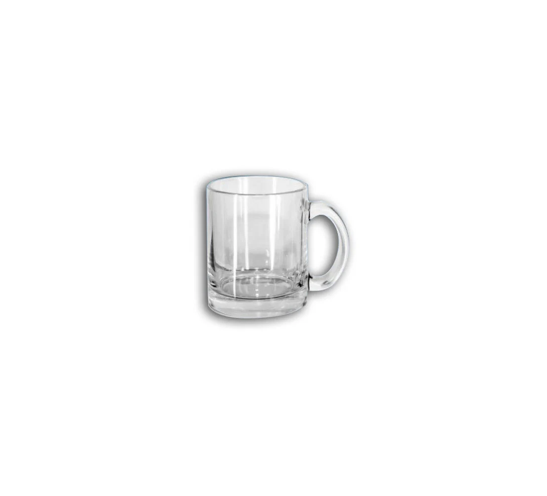 Mug en verre transparent persnnalisable