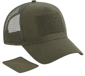 Casquette filet avec patch militaire
