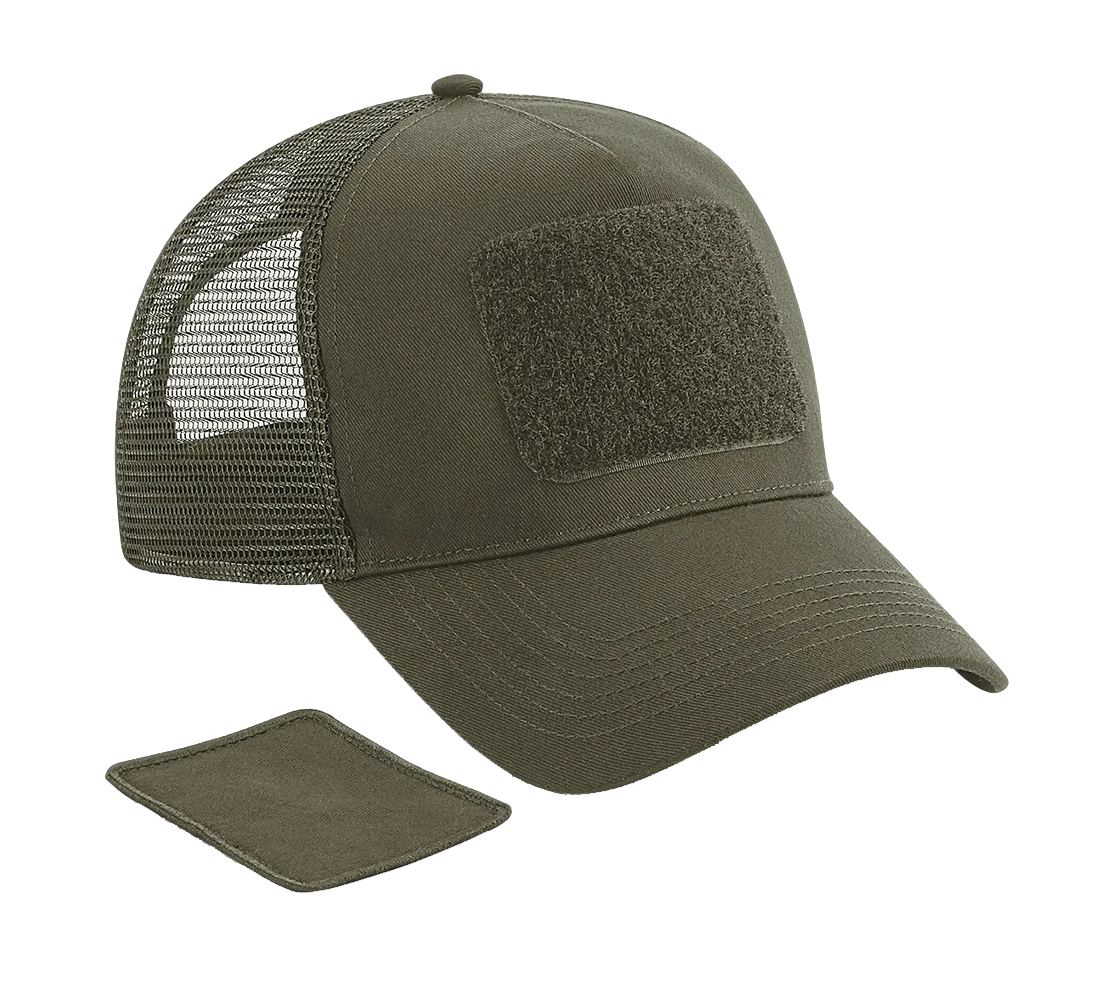 Casquette filet avec patch militaire