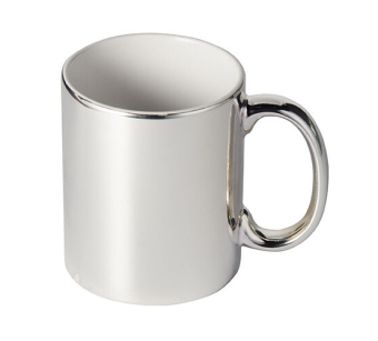 Mug Argenté en céramique personnalisable