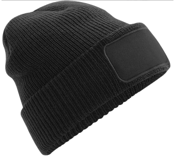 Bonnet à Patch Noir