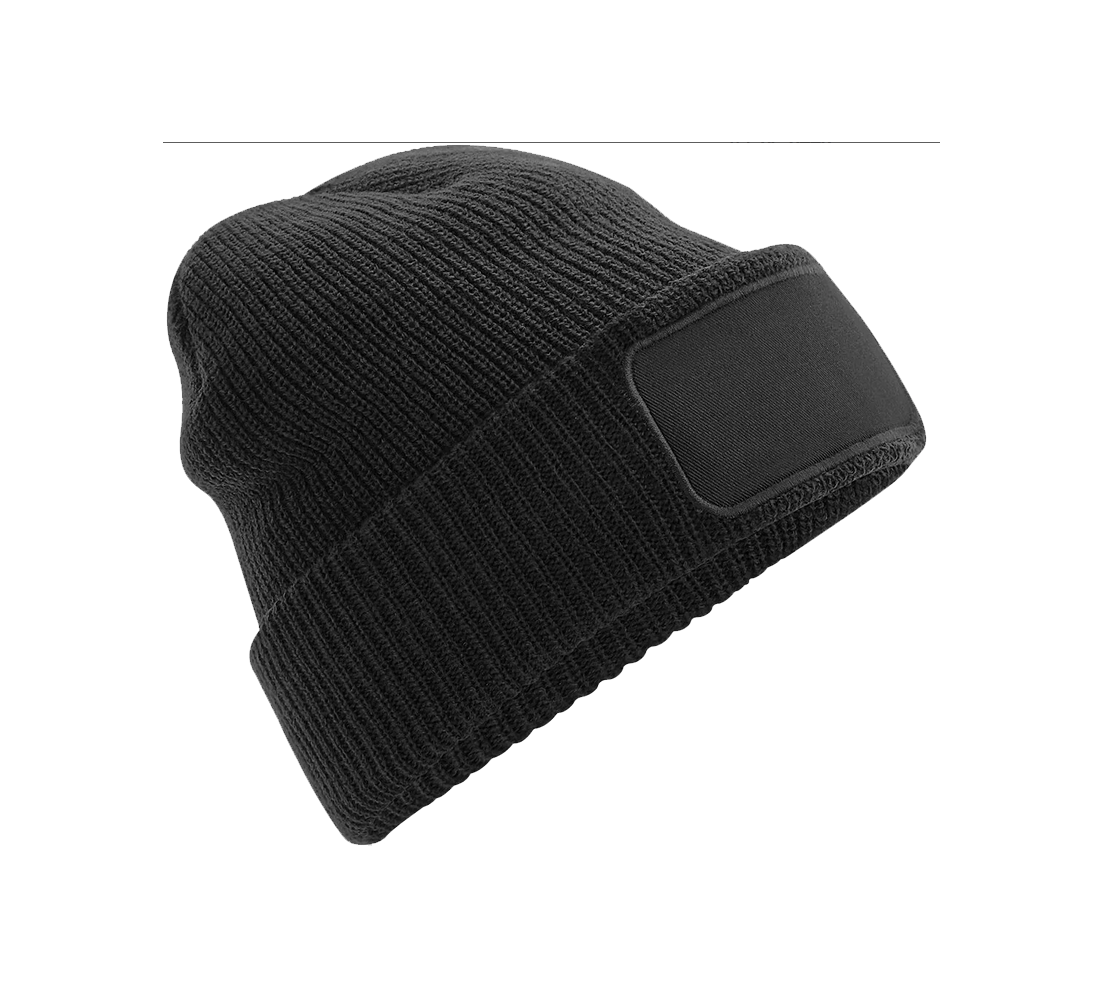 Bonnet à Patch Noir