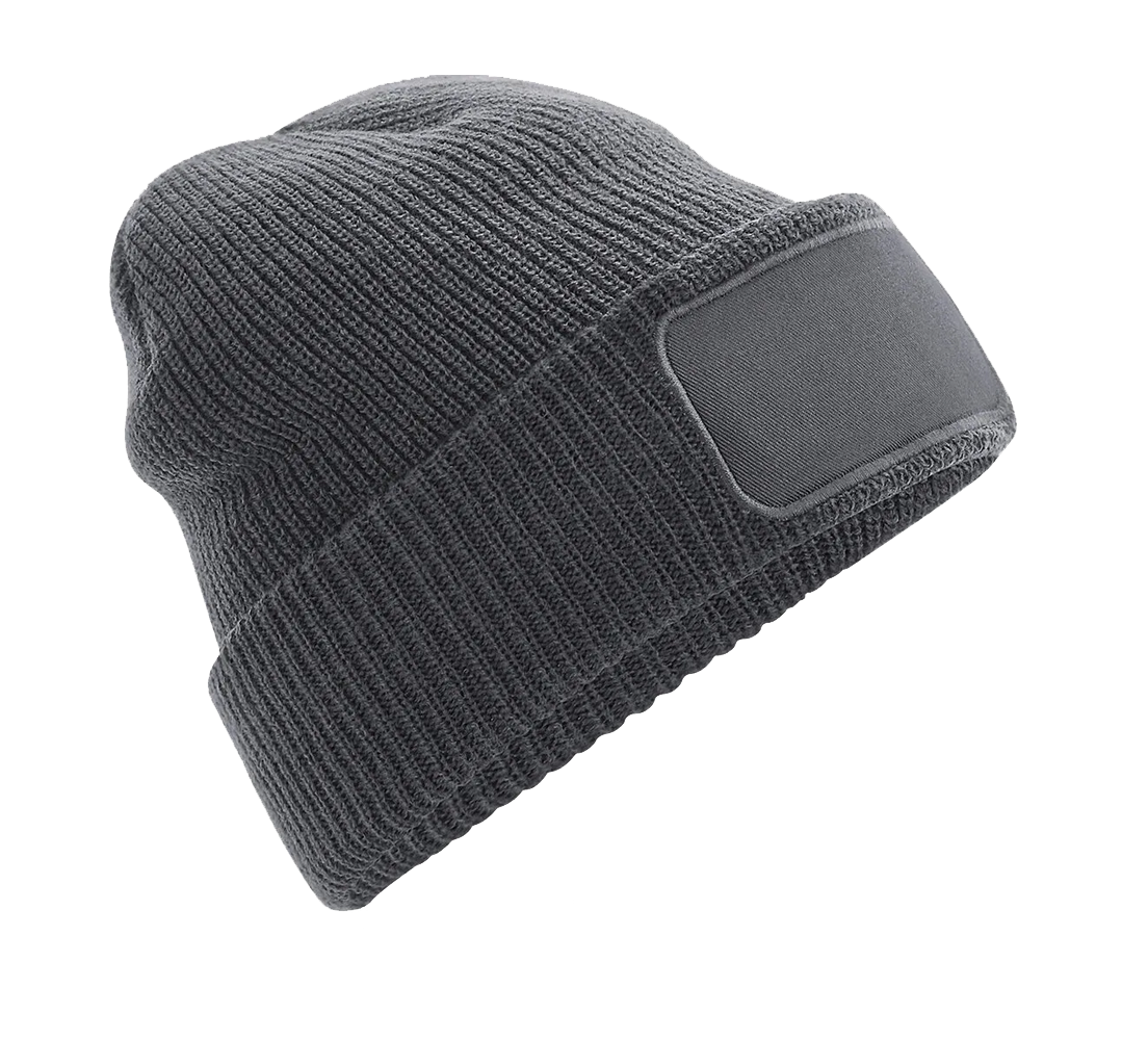 Bonnet à Patch Gris