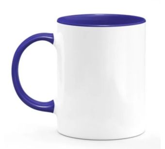 Mug Blanc et Bleu marine