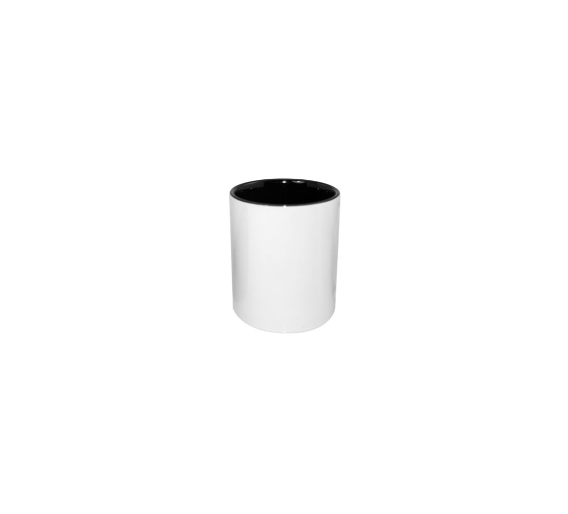 Pot à crayon en céramique blanc et noir personnalisable
